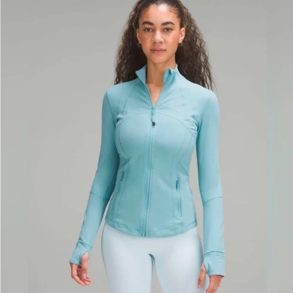lululemon athletica Light Teal Zip-Up Jacket